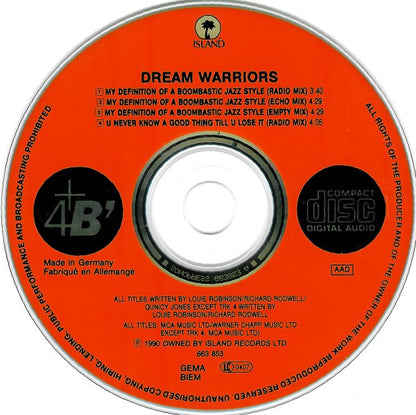 Dream Warriors : My Definition Of A Boombastic Jazz Style (CD, Maxi)