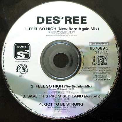 Des'ree : Feel So High (CD, Maxi)