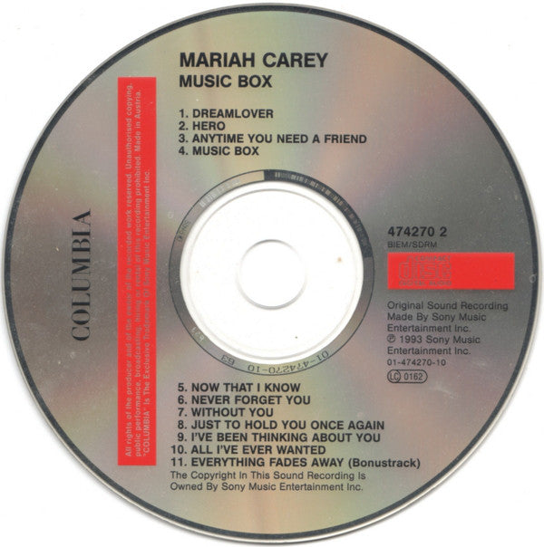 Mariah Carey : Music Box (CD, Album)