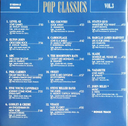 Various : Pop Classics - Vol.3 (CD, Comp)