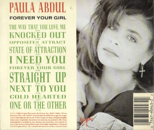 Paula Abdul : Forever Your Girl (CD, Album)