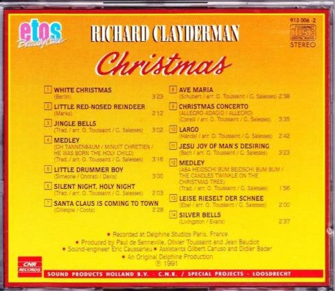 Richard Clayderman : Christmas (CD, Comp)