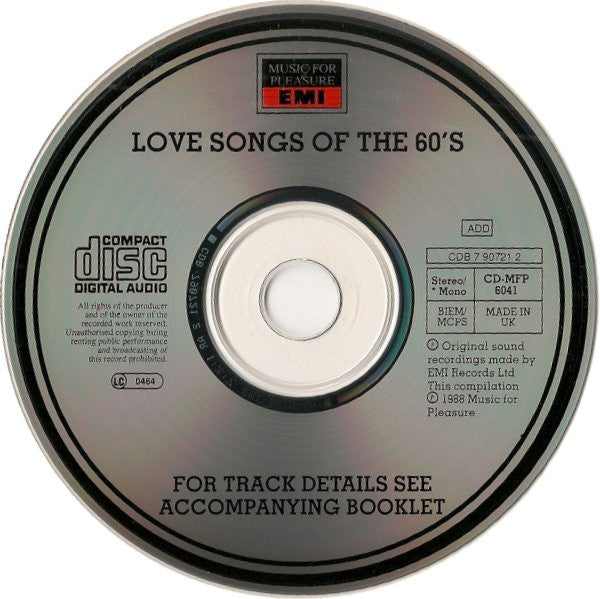 Various : Love Songs Of The 60♥s (CD, Comp)