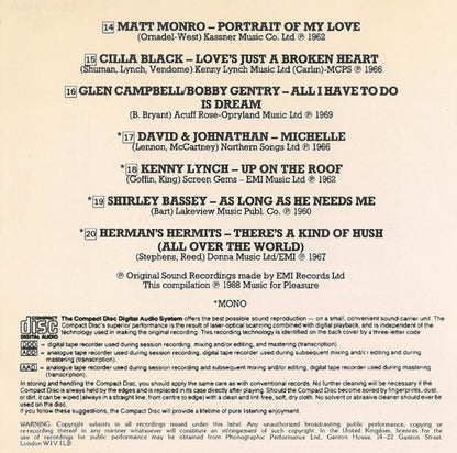 Various : Love Songs Of The 60♥s (CD, Comp)