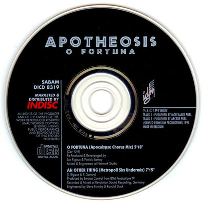 Apotheosis : O Fortuna (CD, Single)