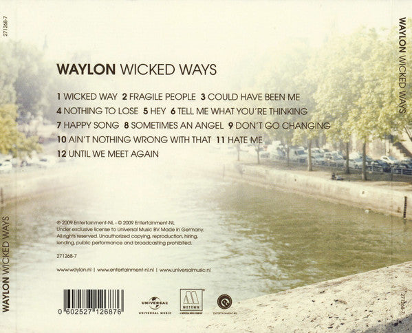 Waylon (3) : Wicked Ways (CD, Album, Enh, Dig)