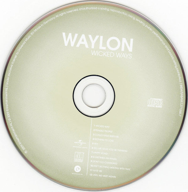 Waylon (3) : Wicked Ways (CD, Album, Enh, Dig)