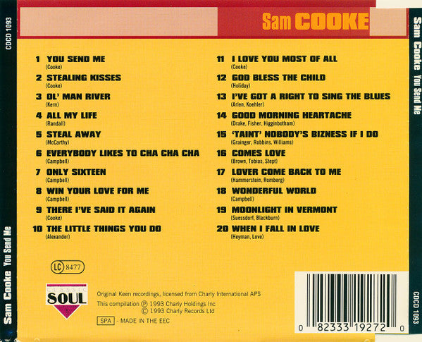 Sam Cooke : You Send Me (CD, Comp)