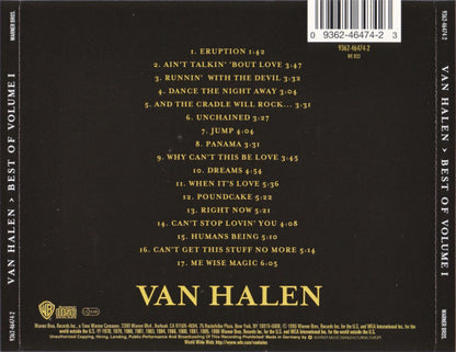 Van Halen : Best Of Volume I (CD, Comp, RM)