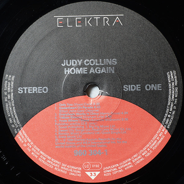 Judy Collins : Home Again (LP, Album)