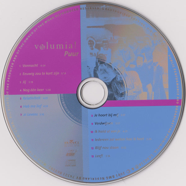 Volumia! : Puur (CD, Album, Copy Prot.)