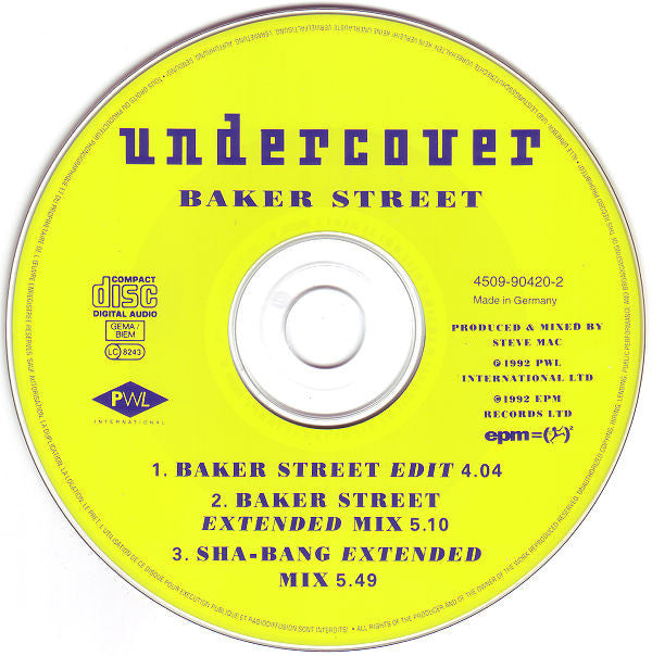 Undercover : Baker Street (CD, Single)