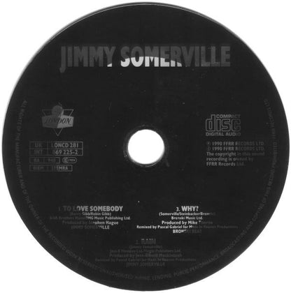 Jimmy Somerville : To Love Somebody (CD, Single)