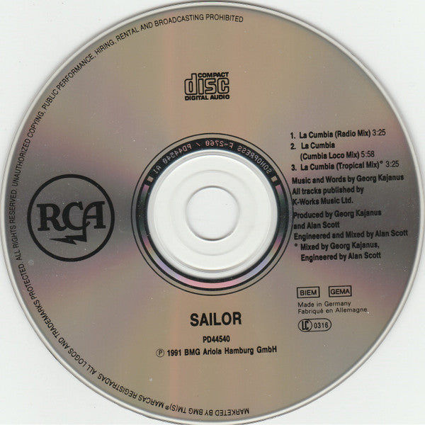 Sailor : La Cumbia (CD, Maxi)