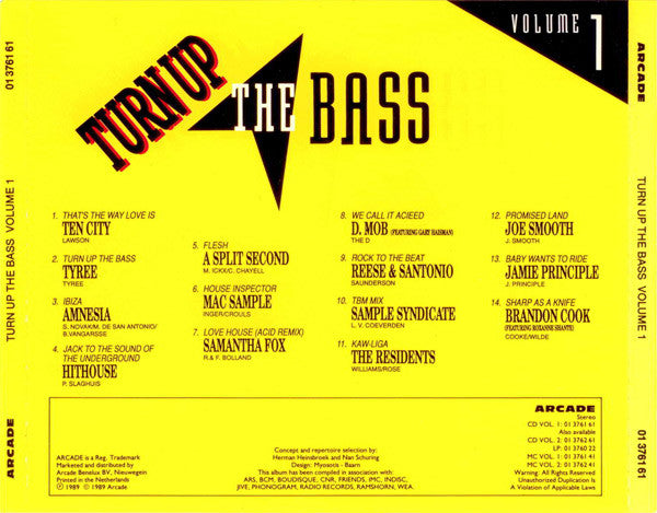 Various : Turn Up The Bass Volume 1 (CD, Comp)