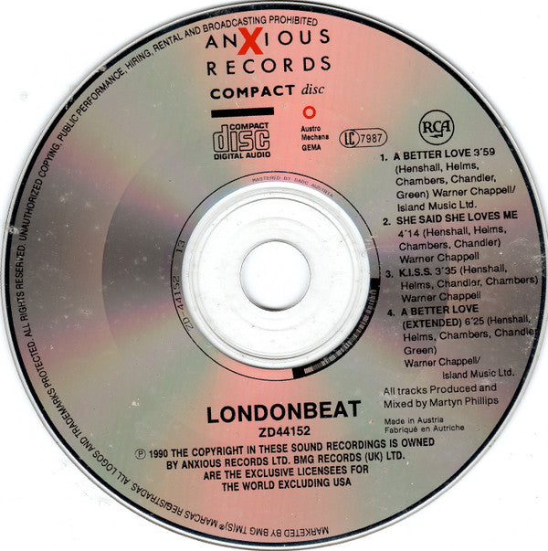 Londonbeat : A Better Love (CD, Maxi)