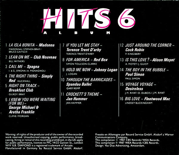 Various : Hits Album 6 (CD, Comp)