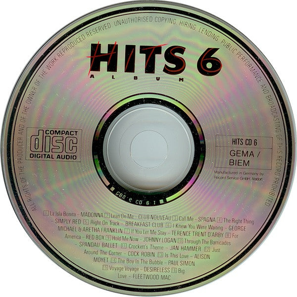 Various : Hits Album 6 (CD, Comp)