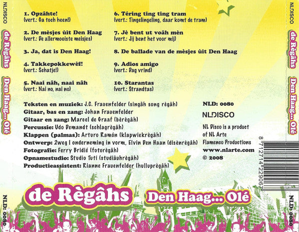 De Règâhs : Den Haag...Olé (CD, Album)