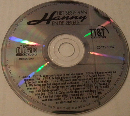 Hanny en de Rekels : Het Beste Van Hanny En De Rekels (CD, Album, Comp)