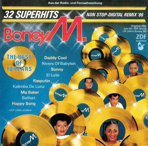 Boney M. : The Best Of 10 Years (CD, Comp, Mixed)