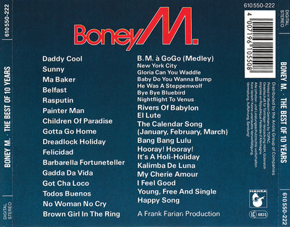 Boney M. : The Best Of 10 Years (CD, Comp, Mixed)