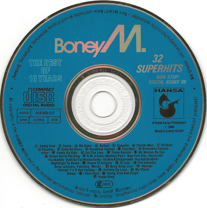 Boney M. : The Best Of 10 Years (CD, Comp, Mixed)