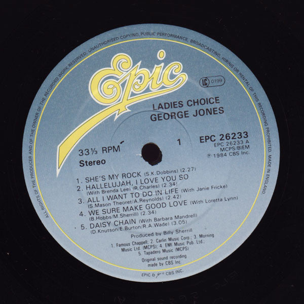 George Jones (2) : Ladies' Choice (LP, Album)
