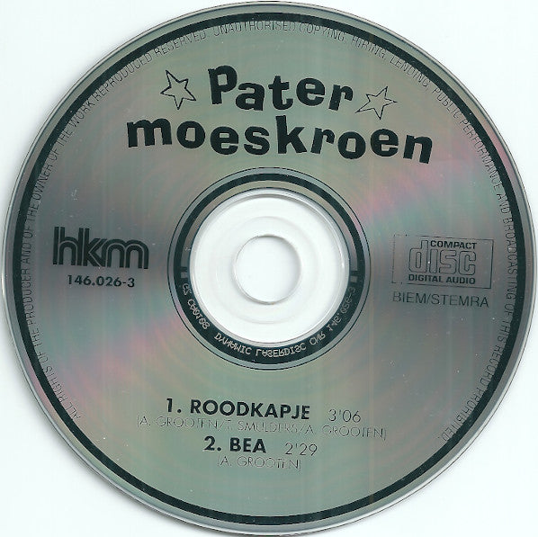 Pater Moeskroen : Roodkapje (CD, Single)