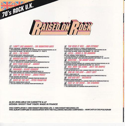 Various : Raised On Rock - 70's Rock U.K. (CD, Comp)