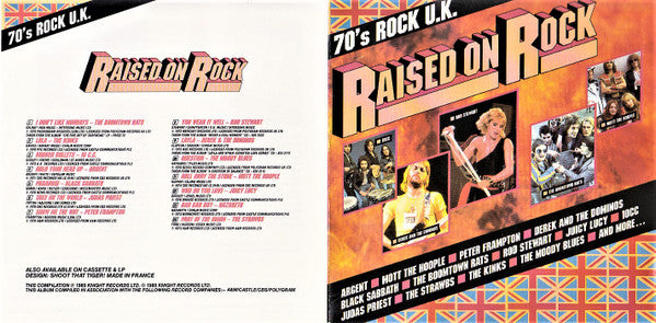 Various : Raised On Rock - 70's Rock U.K. (CD, Comp)