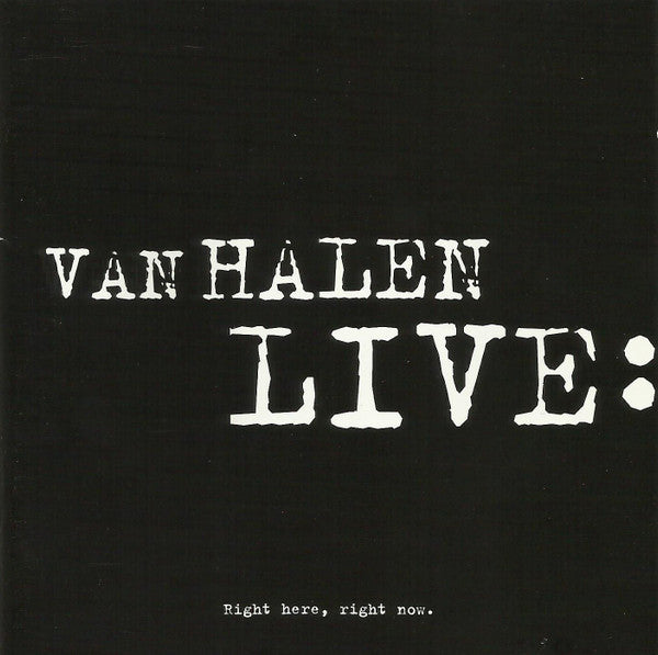 Van Halen : Live: Right Here, Right Now. (2xCD, Album, Ltd)