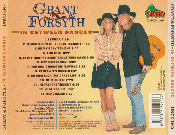 Grant & Forsyth : In Between Dances (CD, Album)