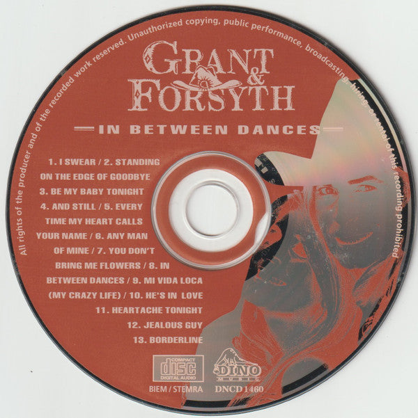 Grant & Forsyth : In Between Dances (CD, Album)