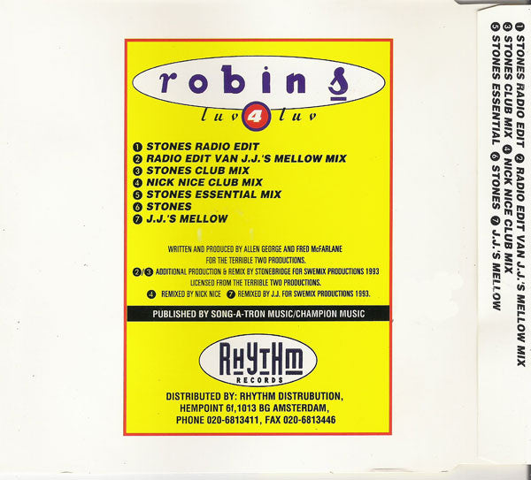 Robin S* : Luv 4 Luv (CD, Maxi)