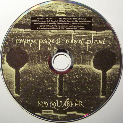 Jimmy Page & Robert Plant : No Quarter: Jimmy Page & Robert Plant Unledded (CD, Album)