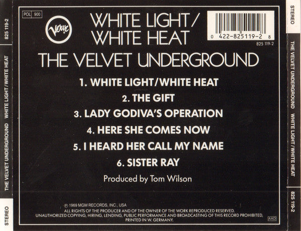 The Velvet Underground : White Light/White Heat (CD, Album, RE, RM)