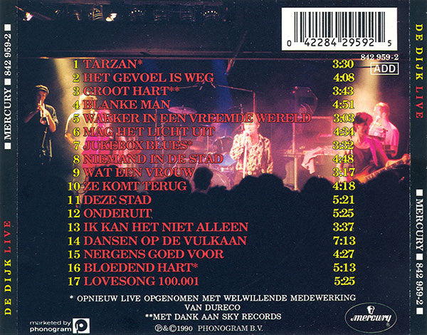 De Dijk : Live (CD, Album, RP)