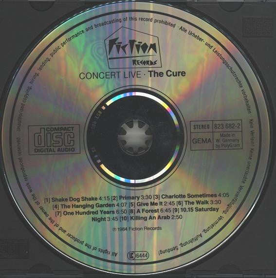 The Cure : Concert - The Cure Live (CD, Album, RP)