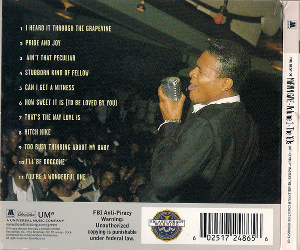 Marvin Gaye : The Best Of Marvin Gaye - Volume 1 - The '60s (CD, Comp, RE, RM, Eco)