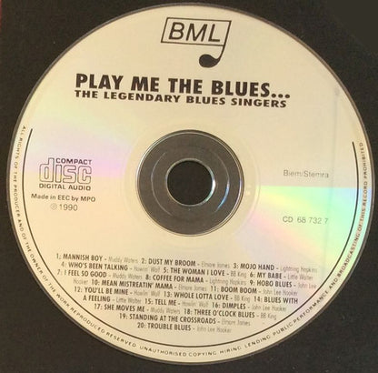 Various : Play Me The Blues...The Legendary Blues Singers (CD, Comp)