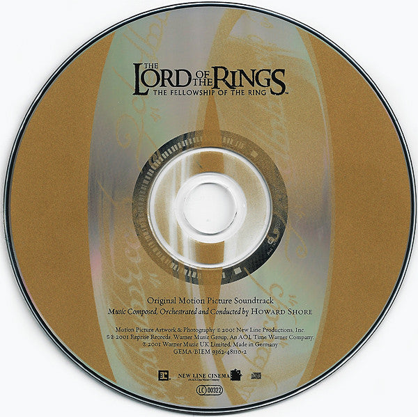 Howard Shore : The Lord Of The Rings: The Fellowship Of The Ring (Original Motion Picture Soundtrack) (CD, Album, Enh)