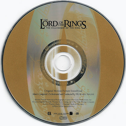 Howard Shore : The Lord Of The Rings: The Fellowship Of The Ring (Original Motion Picture Soundtrack) (CD, Album, Enh)