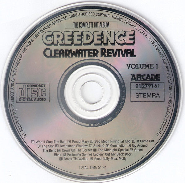 Creedence Clearwater Revival : The Complete Hit-Album Volume 1 (CD, Comp)