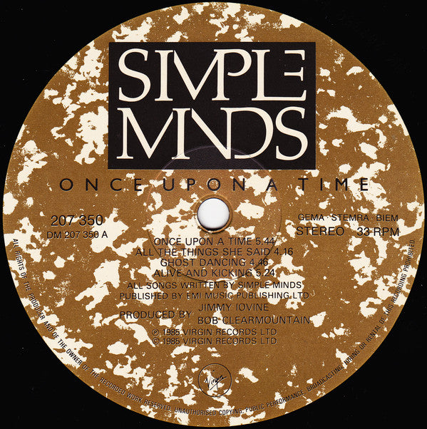 Simple Minds : Once Upon A Time (LP, Album)