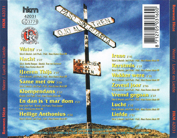 Rowwen Hèze : Water, Lucht En Liefde (CD, Album)