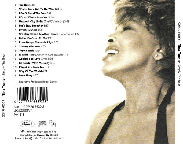 Tina Turner : Simply The Best (CD, Comp)