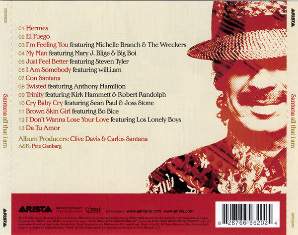 Santana : All That I Am (CD, Album)