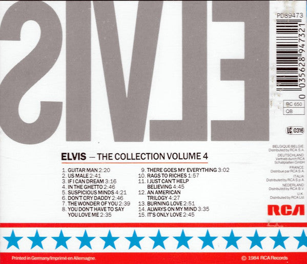 Elvis Presley : The Collection Volume 4 (CD, Comp)