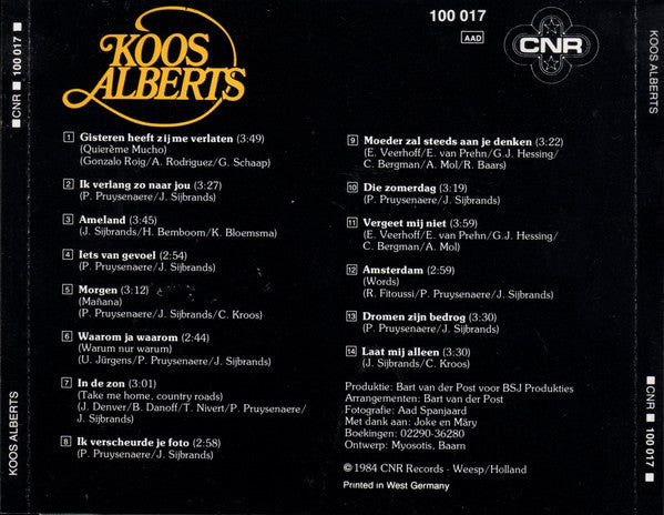 Koos Alberts : Koos Alberts (CD, Album)